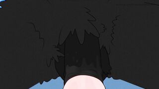 First Blowjob from Furry Foxy | Deep yiff hentai (cum inside mouth)