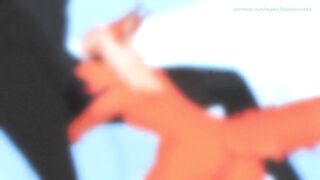 First Blowjob from Furry Foxy | Deep yiff hentai (cum inside mouth)