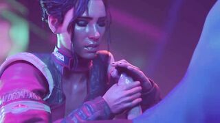 Panam handjob | Cyberpunk 2077 | Hentai