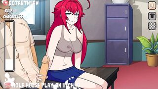 Rias Gremory HandJob With Cum On Body - Hole House