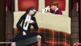 Draco spies on Hermione and offers her his cock. doing in front of Ron. Harry Potter Parody