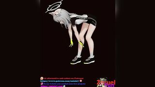 Blue Archive Shiroko Riding Undress Dancing Hentai Nude Nekomimi Girl Sport Clothes Vertical Screen