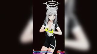 Blue Archive Shiroko Riding Undress Dancing Hentai Nude Nekomimi Girl Sport Clothes Vertical Screen