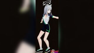 Blue Archive Shiroko Riding Undress Dancing Hentai Nude Nekomimi Girl Sport Clothes Vertical Screen