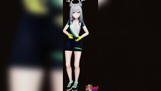 Blue Archive Shiroko Riding Undress Dancing Hentai Nude Nekomimi Girl Sport Clothes Vertical Screen