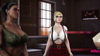 Futanari babes action adventures in a 3d animation