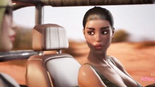 Futanari babes action adventures in a 3d animation