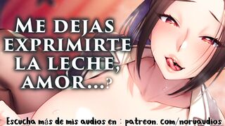 Tierna ESPOSA te ayuda a SACAR LECHE - asmr español - roleplay