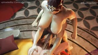 Sheeva taking Kitana and Sonya at the same time! 3D Futa Porn!