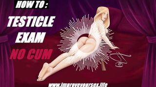 SHORT Testicle Exam NO CUM Audio JOI - ASMR Nurse Sex Education Health Penis Examination (F4M)