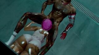 Robotic Man having is way - Second Life