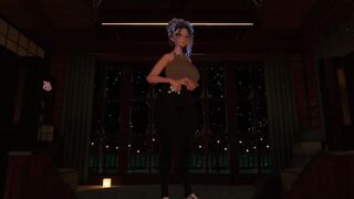 VR Milf expands her own breasts