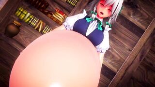 Sakuya's Bubble Potion Belly Bloating | Imbapovi
