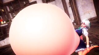 Sakuya's Bubble Potion Belly Bloating | Imbapovi