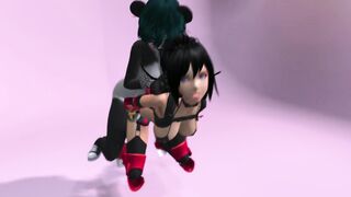 Second Life Falara is having a rough fuck with a Futa