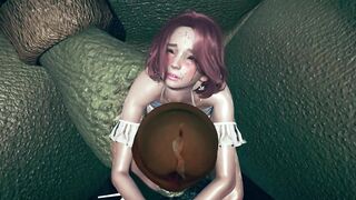 Giant monster fuck the skinny girl
