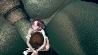 Giant monster fuck the skinny girl