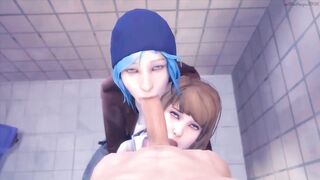 Life Is Strange Sluts Double Suck In The Bathroom