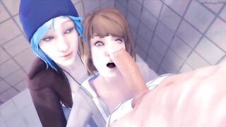 Life Is Strange Sluts Double Suck In The Bathroom