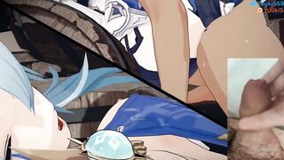 Jerking off to Eula Genshin Impact