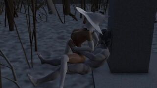 Snow queen having sex