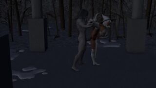 Snow queen having sex