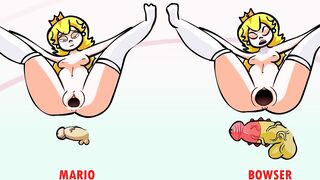 HOT PEACH AND BOWSER FUCKING compilation 2023! Rule34
