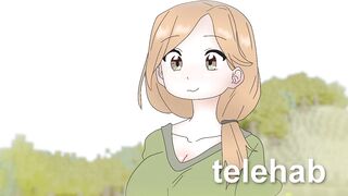 Alex is stuck in the fence in front of Steve ! Minecraft hentai porn (2d cartoon )