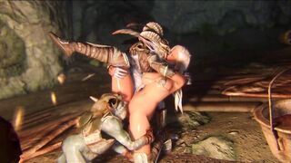 Female Goblin slayer threesome