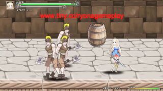 Cute blonde hentai having sex with men in Iris in wond new hentai gameplay
