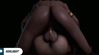 Jade and Mileena Futanari Hard Fuck with Huge Dick Until Cum