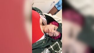 Chiaki Nanami Watches Hentai to try to make herself cum