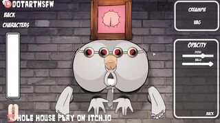 Raven Stuck In GloryHole Bondage BDSM Creampie - Hole House