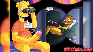 Fucking the hot neighbor! The neighbor's love - The Simptoons