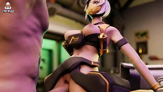 Hush Sex -Fortnite Hentai 3D FULL HD 60 FPS