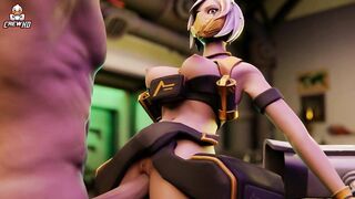 Hush Sex -Fortnite Hentai 3D FULL HD 60 FPS