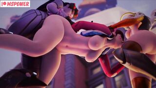 Futa Mercy And Widow Fucking D.Va