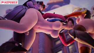 Futa Mercy And Widow Fucking D.Va