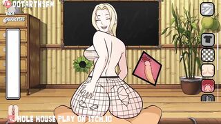 Tsunade Riding Reverse Cowgirl X Ray Creampie Fishnets Big Boobs - Hole House