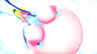 Samus in Zero Suit - Water Filling Body Inflation 3 (Nude) | Imbapovi