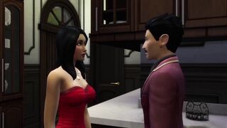 Bella Goth sucks and fucks Mortimer Goth in the sims 4