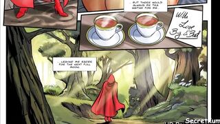 Red Riding Hood- Riding a big Furry Dick in the forest