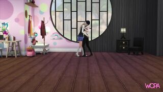 and Enid. Roommates invite friends over for a big orgy - double penetration
