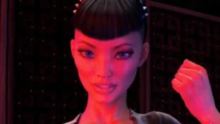 Lesbian hard fuck 3d animation.