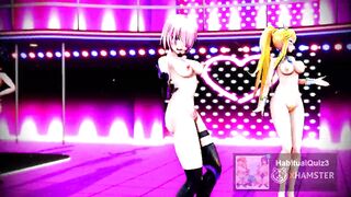mmd r18 Mash and BB Pele Love Dee cum swallow 3d hentai