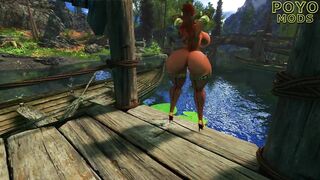 Skyrim SE THICC Gatita River Dance