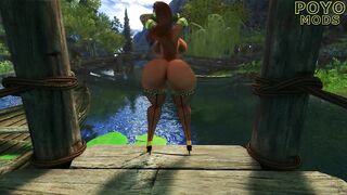 Skyrim SE THICC Gatita River Dance