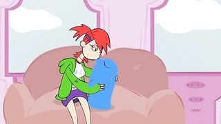 Frankie Forster fucks Bloo and LOVES IT! cartoon porn