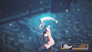 mmd r18 Gishinanki Weiss Schnee Senketsu outfit anal whore 3d hentai