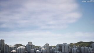 Giantess Walking on a Town ! [Animation]